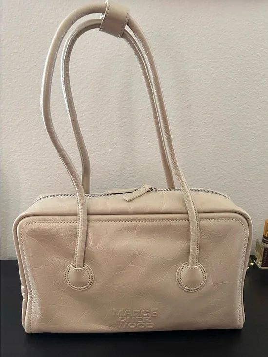 Marge Sherwood Soft Boston Bag Light Beige Crinkle - Picture 3 of 9